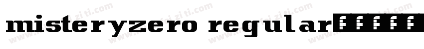 misteryzero regular字体转换